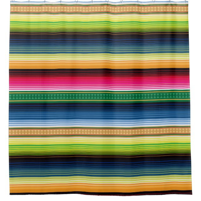 Rideaux De Douche Serape couvrant mexicain traditionnel (Devant)