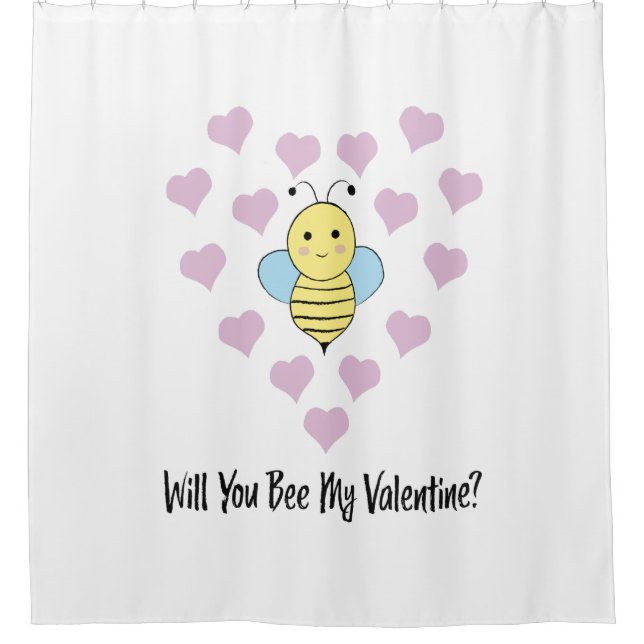 Rideaux De Douche Serez-Vous Ma Valentine ? (Devant)