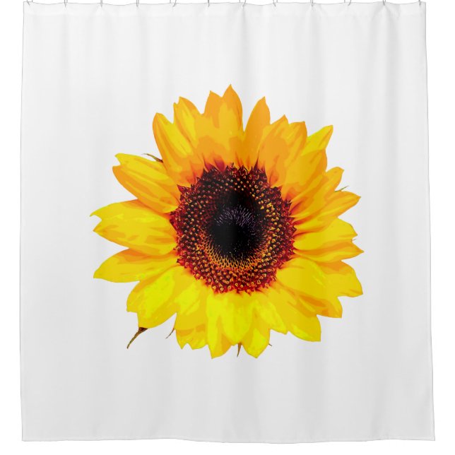 Rideaux De Douche Seule une Fleur de Tournesol + votre dos. & idées (Devant)