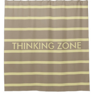 Rideaux De Douche SEULEMENT DES STRIPES DE COULEUR - beige de pierre