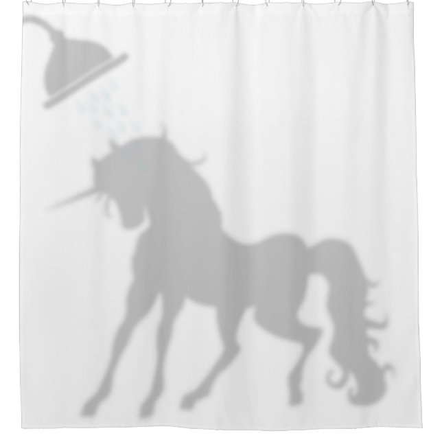 Rideaux De Douche Shadow Silhouette Unicorne Shadow Buddies dans Dou (Devant)