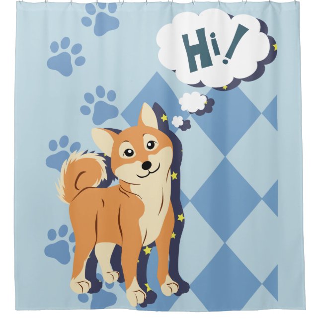 Rideaux De Douche Shiba Inu (Devant)