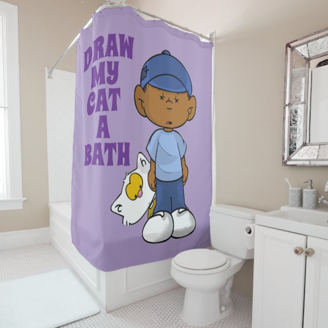 Rideaux De Douche Short Sleevez (En situation)