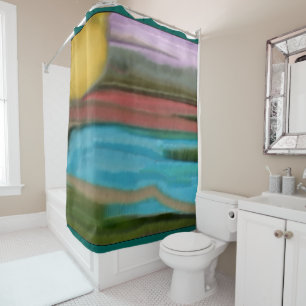 Rideaux De Douche Sierra art abstrait de lever de soleil
