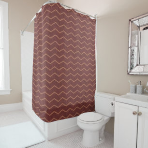 Rideaux De Douche Sierra Crépuscule Chevron