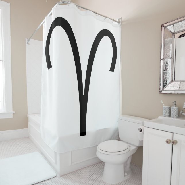 Rideaux De Douche Signe du Bélier Zodiaque Bélier (En situation)