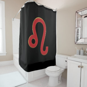 Rideaux De Douche Signe du zodiaque LEO Anniversaire juillet août As