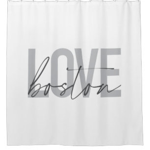 Rideaux De Douche Simple, cool, moderne, design urbain Love Boston