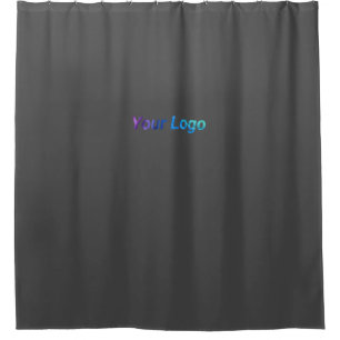 Rideaux De Douche simple et minimal ajouter votre logo nom aquarelle