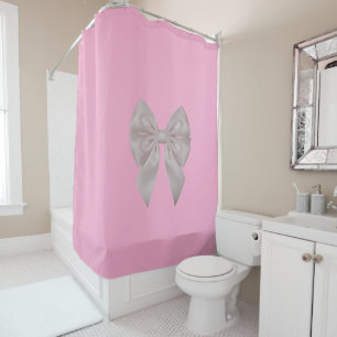 Rideaux De Douche Simple logo personnalisé élégant minimal ici entre
