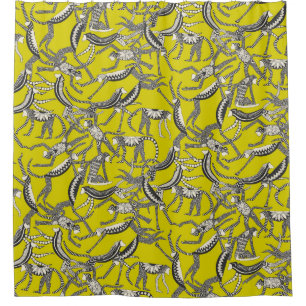 Rideaux De Douche singe chartreuse