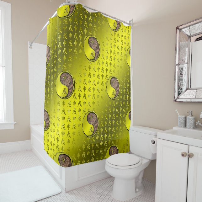 Rideaux De Douche Singe de Terre (En situation)