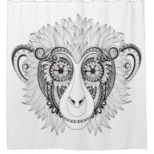 Rideaux De Douche Singe inspiré