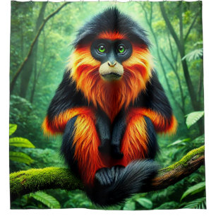 Rideaux De Douche Singe mignon