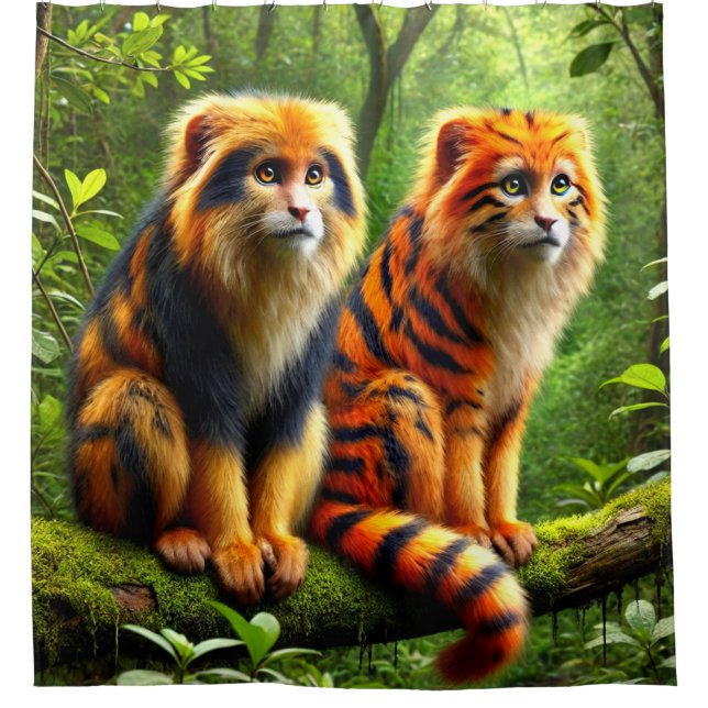 Rideaux De Douche Singes Imaginaires (Devant)