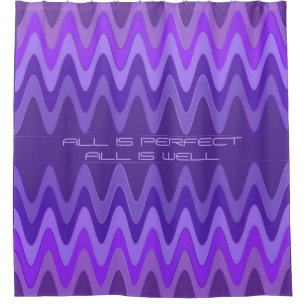 Rideaux De Douche Sinus Waves motif - violet violet + vos idées