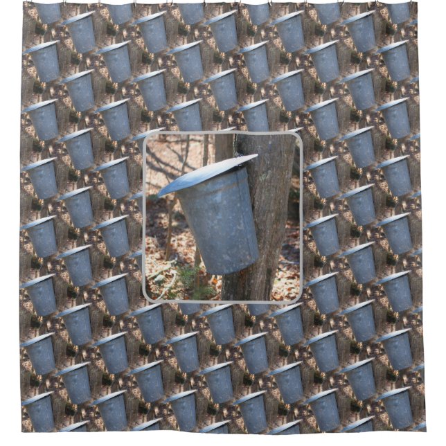 Rideaux De Douche Sirop d'érable Sap Bucket Nature (Devant)