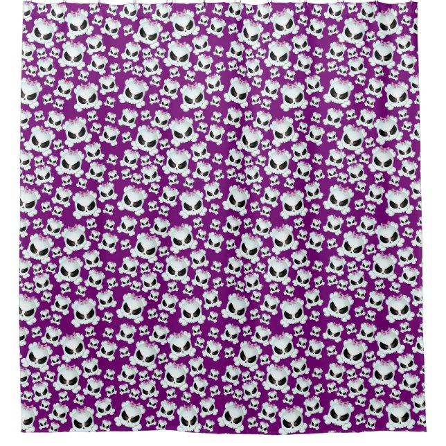 Rideaux De Douche Skullz Girly (Devant)