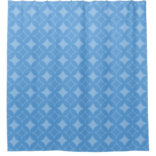Rideaux De Douche Sky blue shippo pattern (Devant)