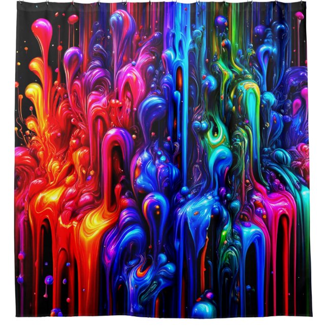 Rideaux De Douche Slime coloré (Devant)