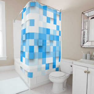 Rideaux De Douche SlipperyJoe's carré artwork mosaïque moderne trois