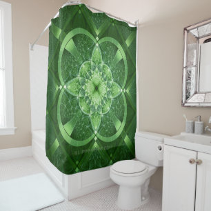 Rideaux De Douche SlipperyJoe's Saint Patrick's Day glowing four feu