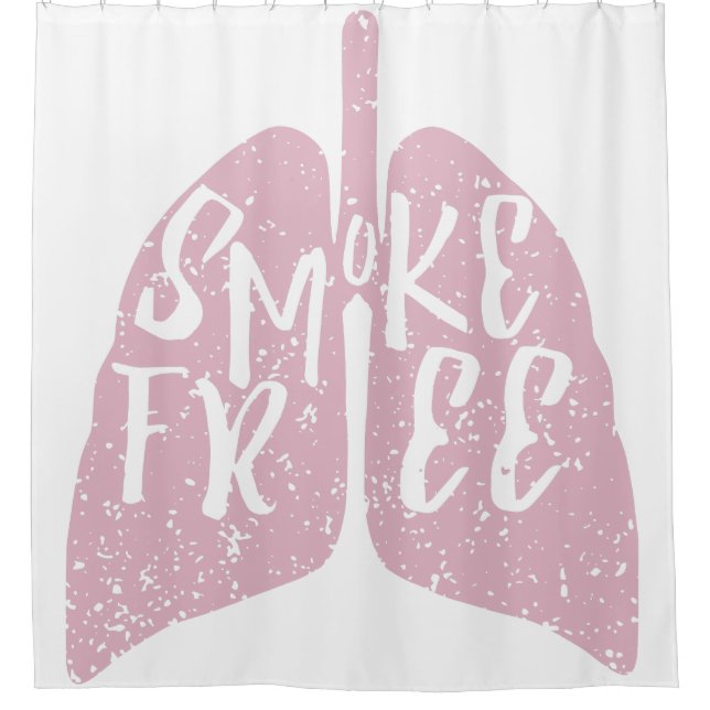 Rideaux De Douche Smoke Free Lung (Devant)