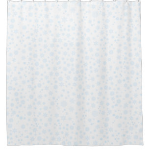 Rideaux De Douche Snowflakes (Ajouter Votre Arrière - plan De Couleu