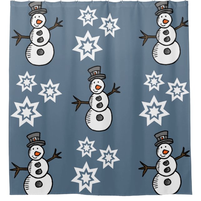 Rideaux De Douche Snowman (Devant)
