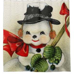 Rideaux De Douche Snowman 004