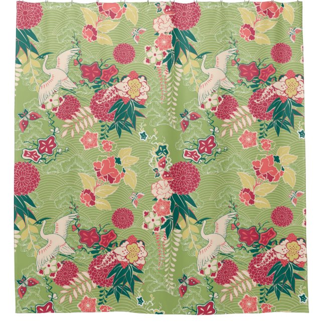 Rideaux De Douche Soie asiatique (Devant)