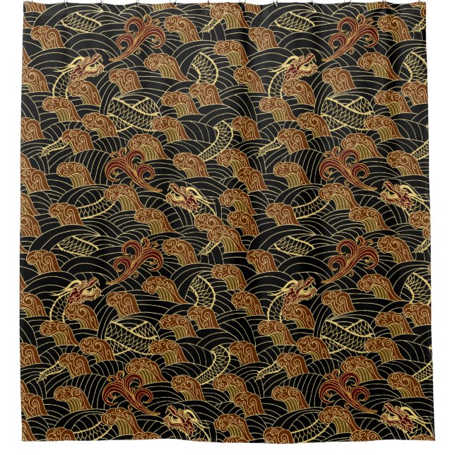 Rideaux De Douche Soie asiatique (Devant)