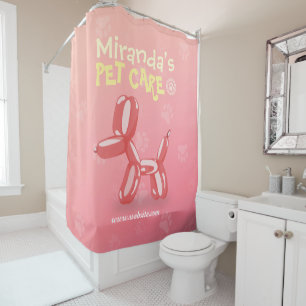 Rideaux De Douche Soins pour animaux de compagnie Gros assis Baignad