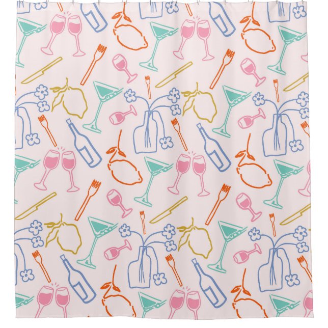 Rideaux De Douche Soirée toscane (Devant)