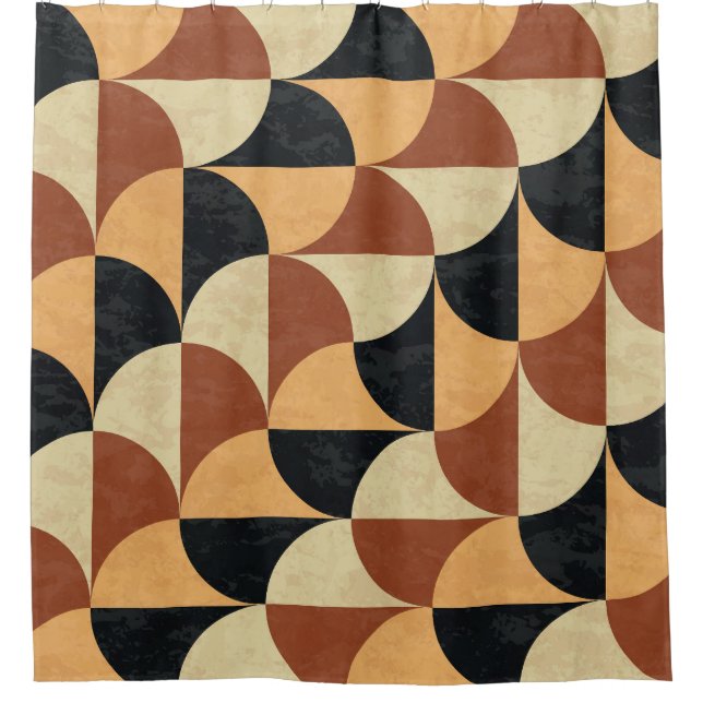 Rideaux De Douche Sol en marbre ancien, texture géométrique transpar (Devant)