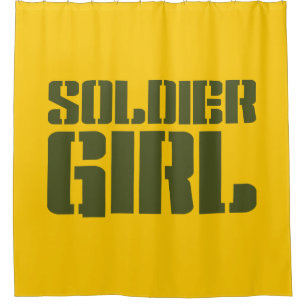 RIDEAUX DE DOUCHE SOLDIER GIRL
