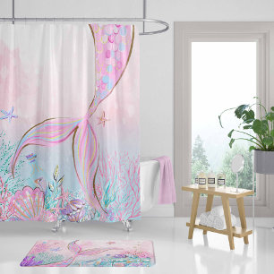 Rideaux De Douche Sous la décoration de la salle de bain de la mer,