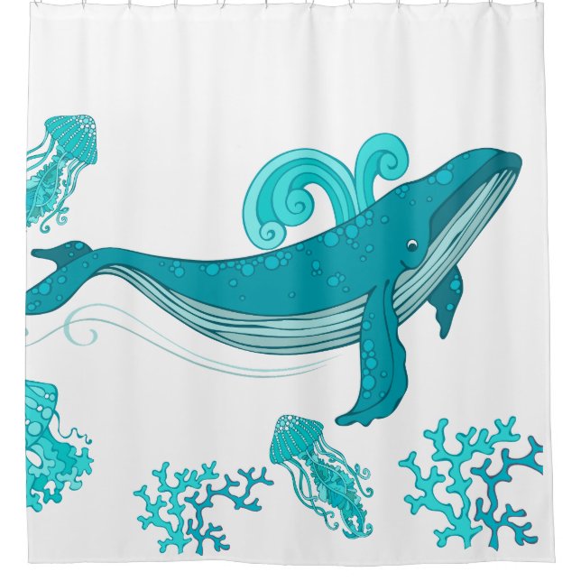Rideaux De Douche Sous la mer (Devant)