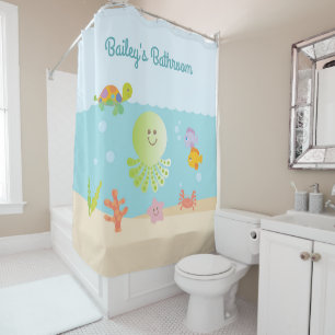 Rideaux De Douche Sous la salle de bain Sea Kid's