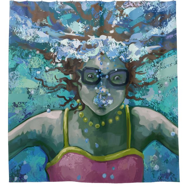 Rideaux De Douche Sous le bain de l'eau (Devant)