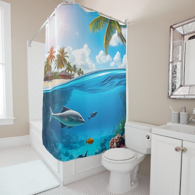 Rideaux De Douche Sous-marin (En situation)
