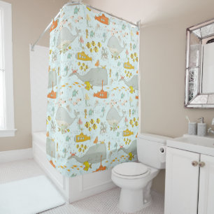 Rideaux De Douche Sous-marins Mermaids Whimsical Paysages sous-marin
