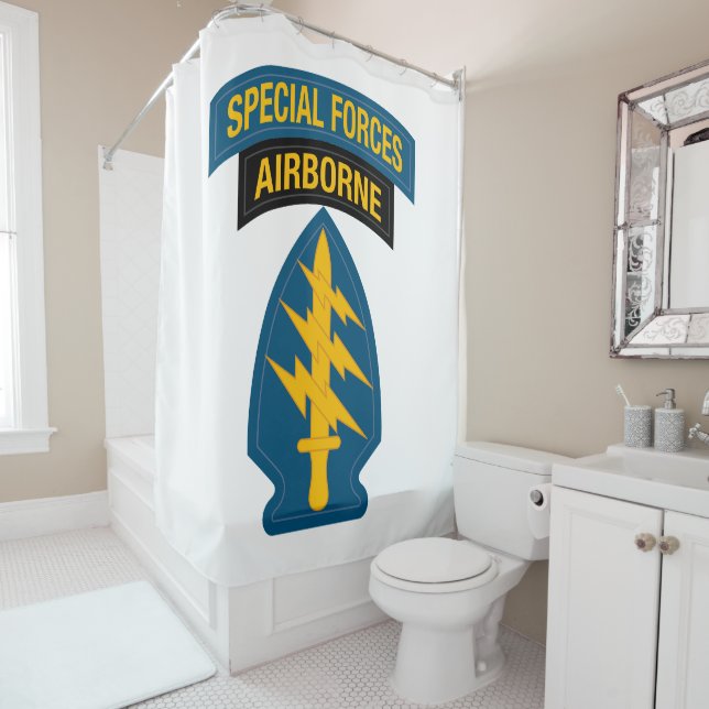 Rideaux De Douche Special Forces insignia Airborne Tab (En situation)