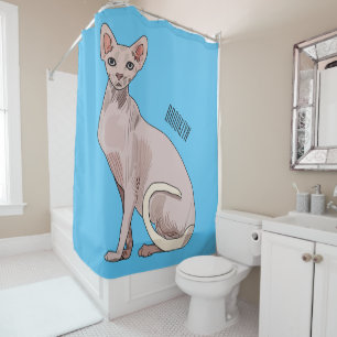 Rideaux De Douche Sphynx cat