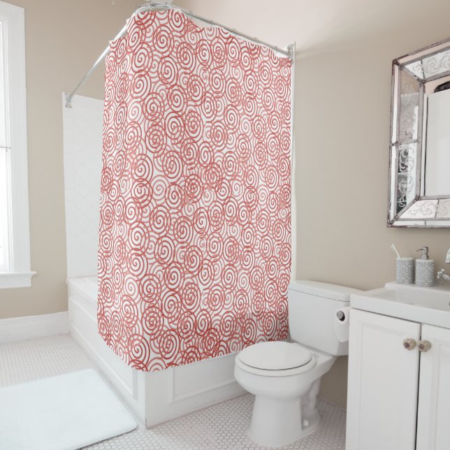 Rideaux De Douche Spirales de Boho (En situation)