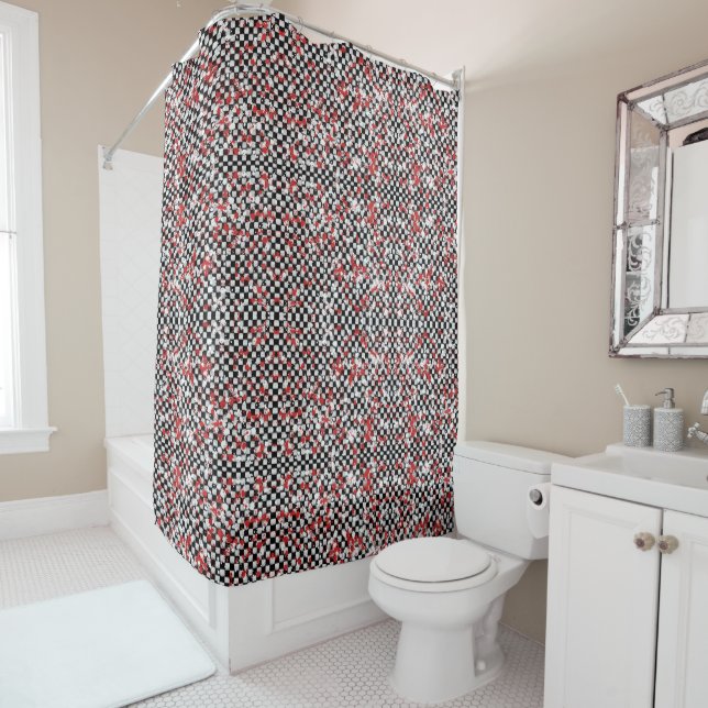 Rideaux De Douche Splatter (En situation)