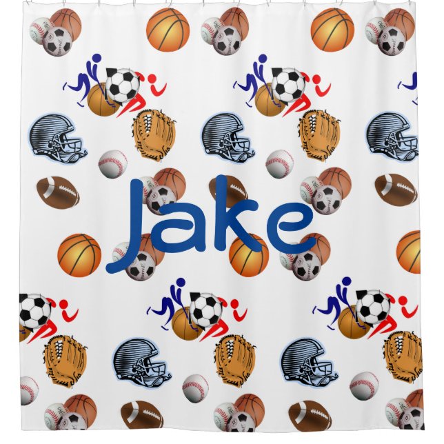 Rideaux De Douche Sports enfants rideaux douche Jake (Devant)