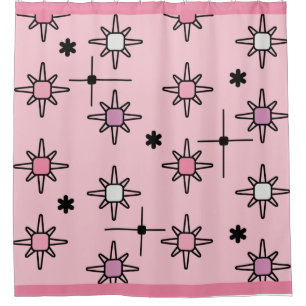 Rideaux De Douche Starburts Sky Atomique rose