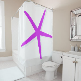 Rideaux De Douche Starfish Magenta Violet Hot Rose Girls Décor de la
