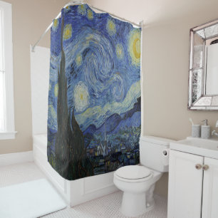 Rideaux De Douche Starry Night Art - Vincent Van Goh Inspiré